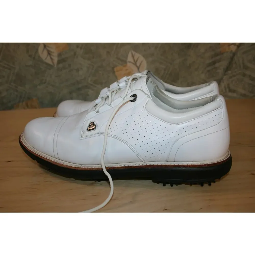 Cuater White Leather Golf Shoes Men's 10.5 M